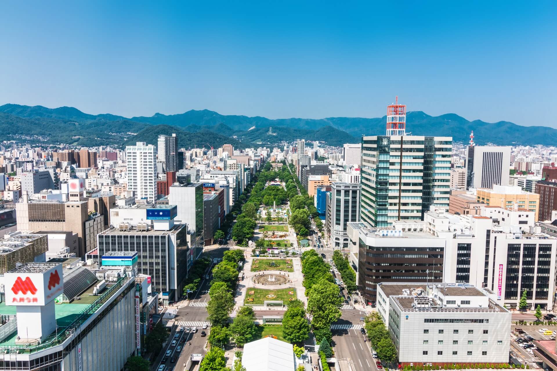 Odori park in Sapporo