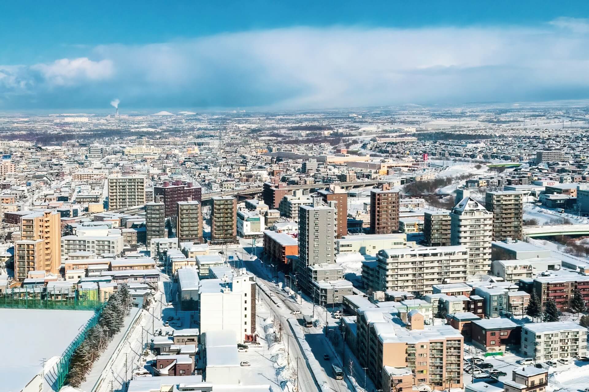 Sapporo Atsubetsu-ku in winter