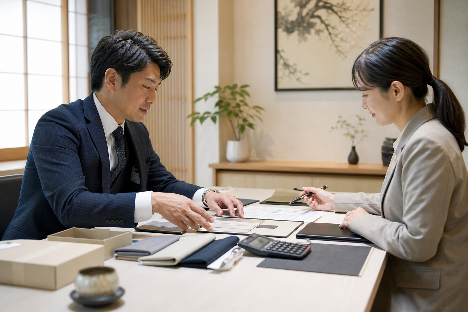 Business meeting to review wholesale price, MOQ and lead time