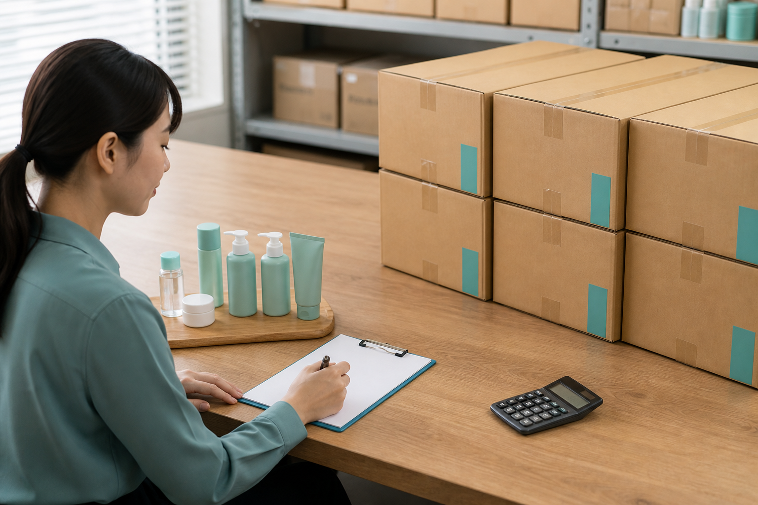 Product samples and case packs illustrating wholesale MOQ